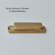 Concave Cabinet Handle Light Antique Brass