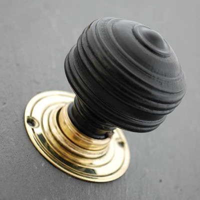 Victorian ebonised door knob
