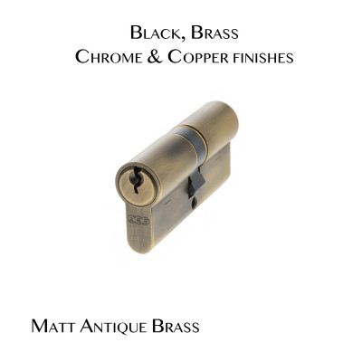AGB 5 Pin Double Cylinder Matt Antique Brass
