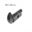 AGB 5 Pin Cylinder and Turn Matt Black