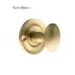 Satin Brass Traditional Oval Turn and Release