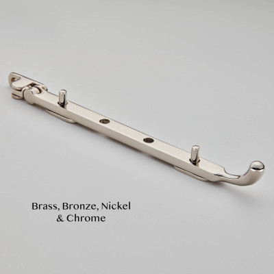 Bulb End Casement Stay Polished Nickel