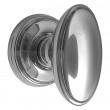 Large Constable Oval Door Knobs Chrome