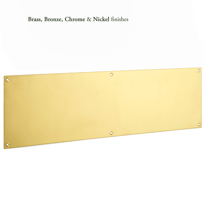 chrome door kick plate