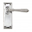 Polished Chrome Reeded Latch Handles