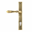 Reeded Multipoint Lock Set Aged Brass