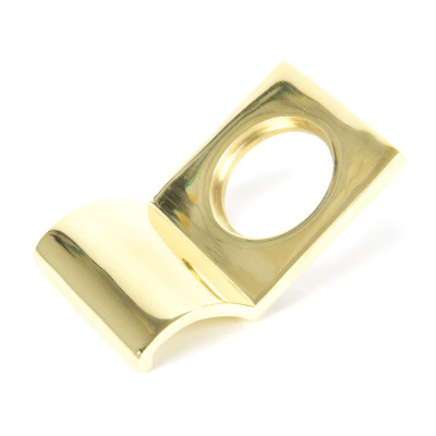 Period Polished Brass Rim Cylinder Pull