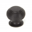 Small Aged Bronze Beehive Cabinet Knob