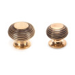 Polished Bronze Beehive Cabinet Knobs