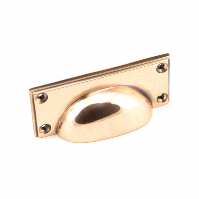 Polished Bronze Deco Drawer Pull