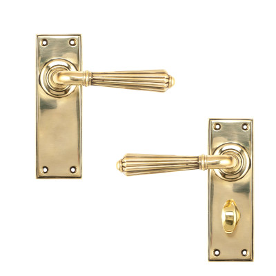Aged Brass Hinton Lever Handles