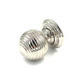 Cardea Large Nickel Reeded Mortice Knobs