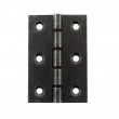 Solid Brass Washered Hinges - Distressed Silver