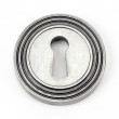 Round Beehive Escutcheon in Pewter