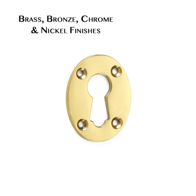 Brass Rim Lock Escutcheon