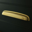Large Kenton Drawer Pull - Unlacquered Brass