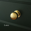 Large Henley Ball Knob - Unlacquered Brass