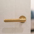 Brushed Brass Crompton Lever Handles