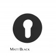 Matt Black Exclusivo Euro Escutcheon