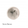 Satin Nickel Forme Round Bathroom Turn Set