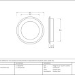 75mm Art Deco Round Pull Drawing