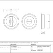 60mm Art Deco Round Privacy Set Drawing