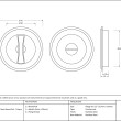 75mm Art Deco Round Privacy Set Drawing
