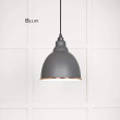 Bluff and White Gloss Brindley Pendant