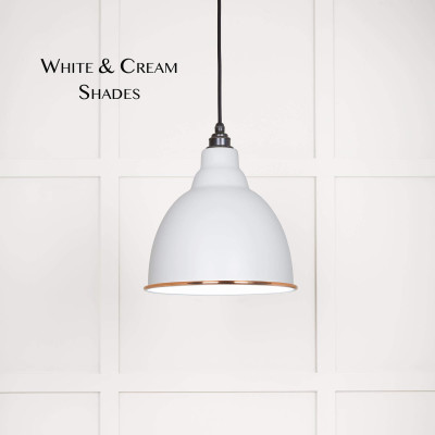 Flock and White Gloss Brindley Pendant