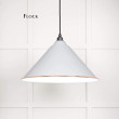 Flock and White Gloss Hockley Pendant