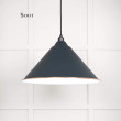 Soot and White Gloss Hockley Pendant