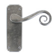 Pewter Monkey Tail Lever Latch Handle