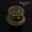Adam Centre Door Knob - Medium Antique Brass