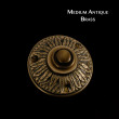 Adam Round Bell Push - Medium Antique Brass