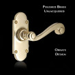 Constable Elegance Ornate Lever on Small Backplate - PBUL