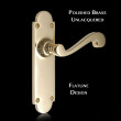 Constable Brass Elegance Lever on Latch Backplate