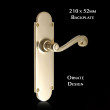 Constable Brass Elegance Ornate Lever on Large Latch Backplate