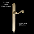Constable Brass Grand Flatline Lever on 298mm Latch Backplate