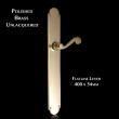 Constable Brass Grand Flatline Lever on 400mm Latch Backplate