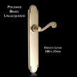Constable Brass Grand Lever on Latch Backplate