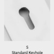 Standard Key Hole Cut Out