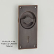 Flush Lock Handle Distressed Oil Rubbed Bronze
