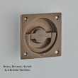 Flush Ring Handle in Tudor Bronze