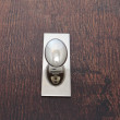 Wrenbury Monroe Oval on Small Backplate - Polished Nickel