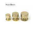 Aged Brass Kelso Cabinet Knobs Round Rose