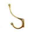 Cardea Brass Reeded Hat and Coat Hook