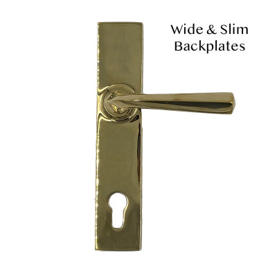 Brass Tapered Multipoint Lever - Wide Plate