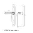 Tapered Multipoint Lever - Slimline Drawing