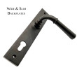 Bronze Bulb Multipoint Lever - Wide Plate