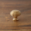 Wrenbury Hatton 32mm Reeded Brass Cabinet Knob